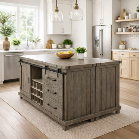 VH9854 : Tủ Rượu, Ti Vi, Tủ Bếp, Chén Dĩa - Cánh Cửa Lùa Lưới